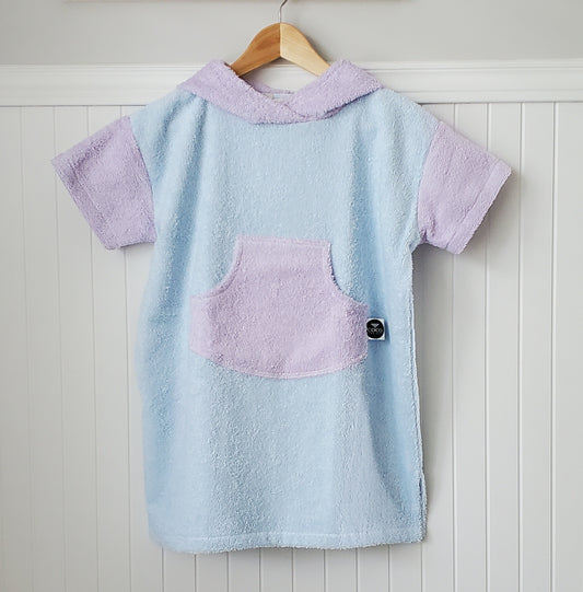 Poncho // bleu et lila // 7-9 ans