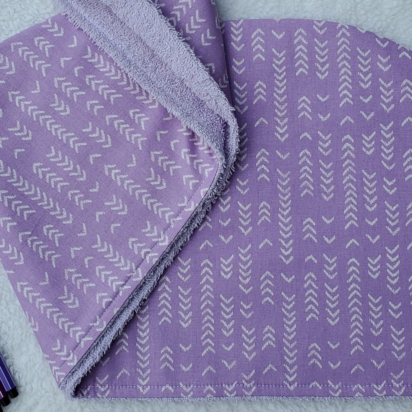 Chevrons Coton Lila