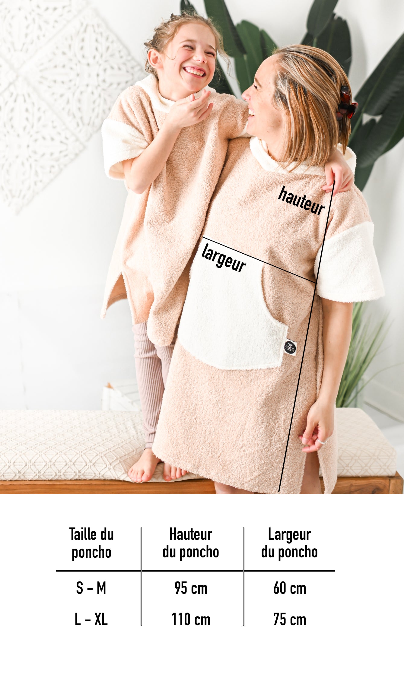 Poncho // 3 Couleurs // 10-12 ans