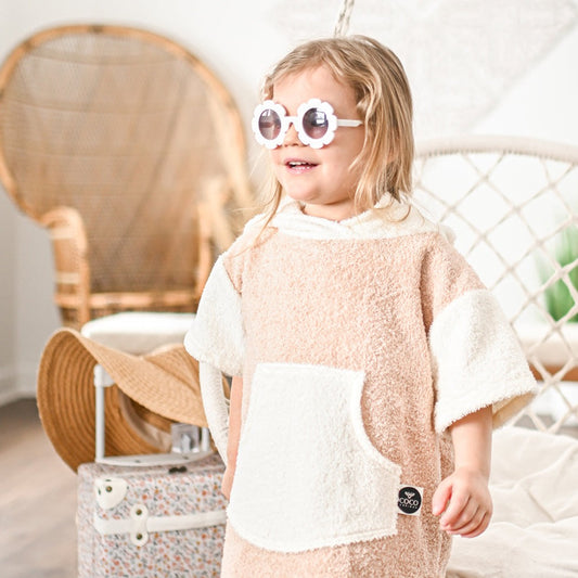 Poncho // sable et ivoire // 10-12 ans