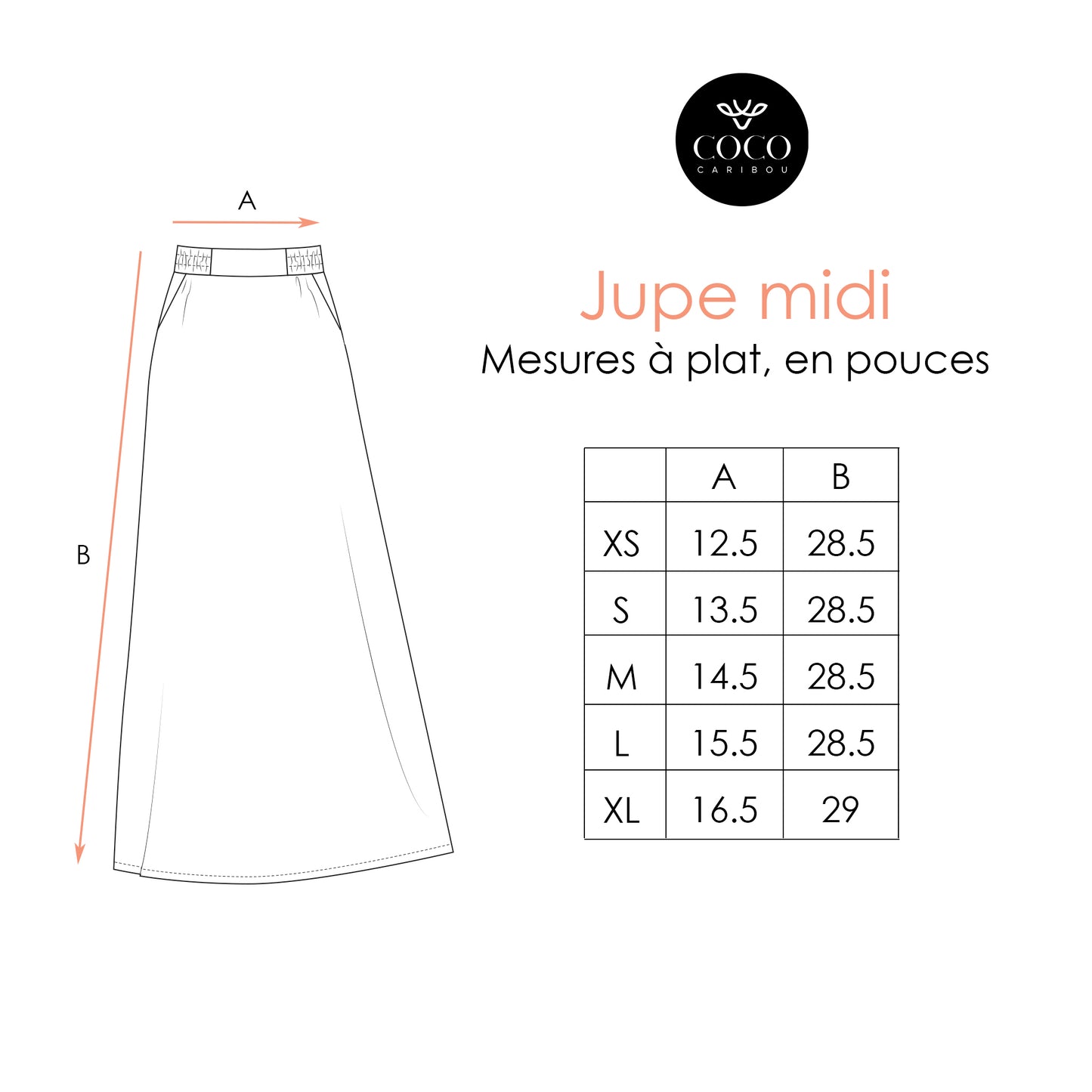 Jupe Midi Noire (-80%)