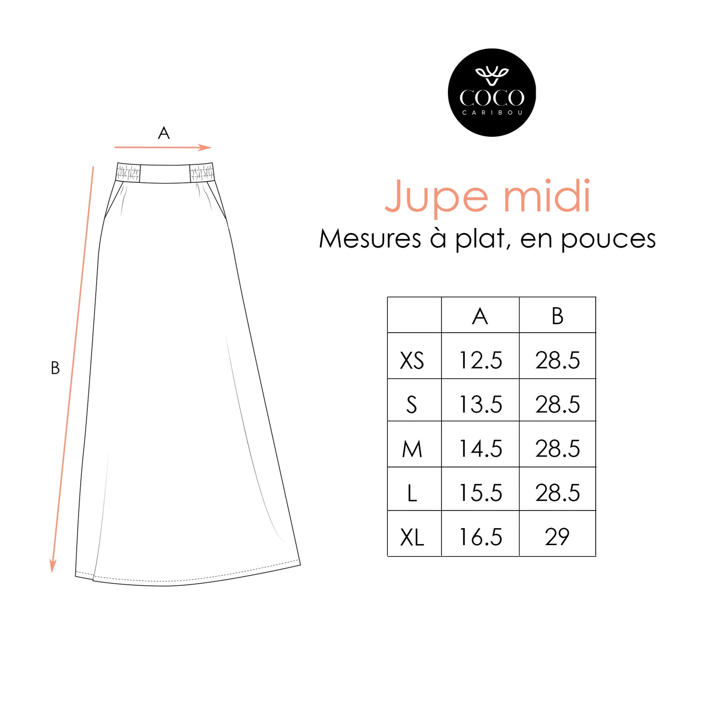 Jupe Midi Noire (-87%)